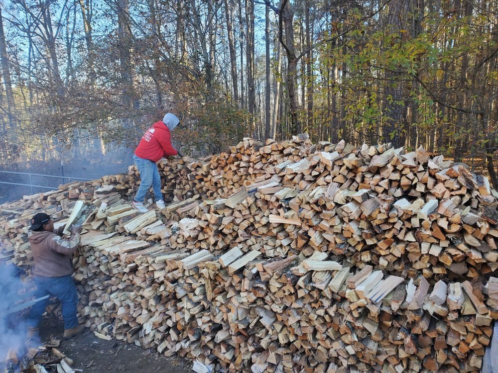 Jake Major's team working their massive firewood operation in North Georgia